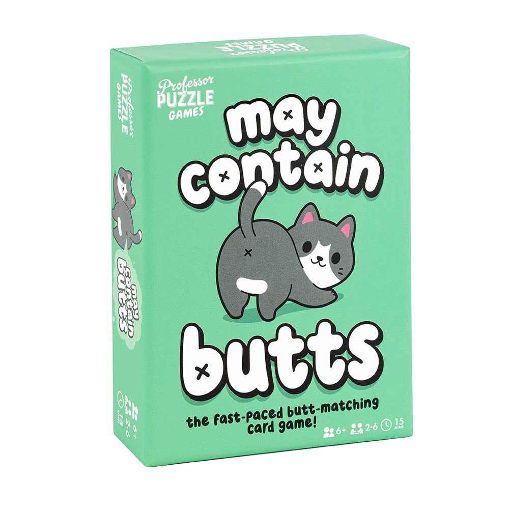 Professor Puzzle   May Contain Butts   Card Game   Ages 6+   2-6 Players   15 Mi