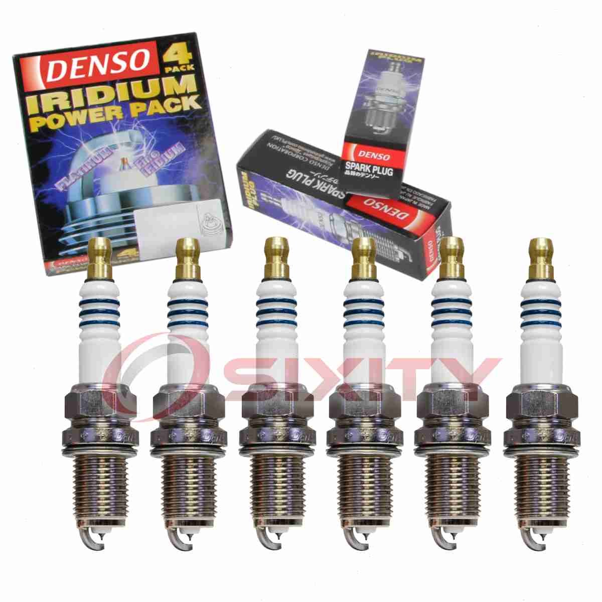 6 pc Denso Iridium Power Spark Plugs for 2003-2008 Porsche 911 3.6L 3.8L H6 fg