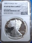 U.S. Mint 1995-P American Silver Eagle Proof 1 oz .999 NGC PF69 UC #067
