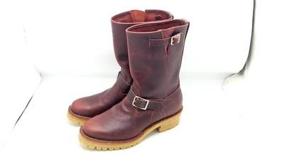 Wesco Mister Lou Men's Brown Leather Vibram Engineer Boots Size 9.5 D