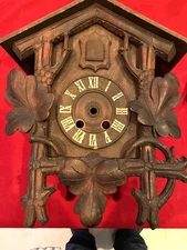Antique Spring Driven Cuckoo Clock Case