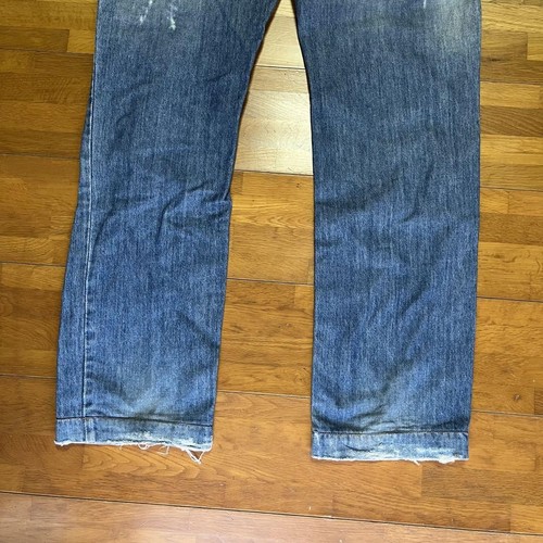 Dolce & Gabbana Men Destroy Denim Peace Mark Crash Denim Pants 52 Indigo Blue - Picture 20 of 24