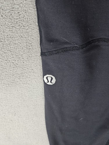 Leggings donna Lululemon Athletic taglia large nero morbido tasche compressione - Foto 8 di 9