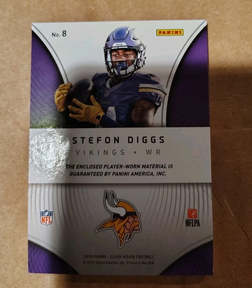 NFL Stephan Diggs Jersey Card 39/49 Vikings - Image 3 of 3