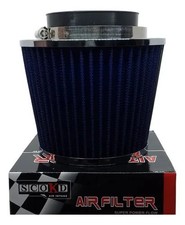 Scokd Super Power Flow Air Filter Universal Intake Cone Filter Blue New