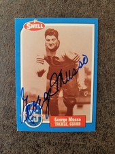 1988 Swell Football George Musso #88 - Chicago Bears - AUTOGRAPHED!