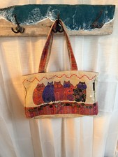 Cat Themed Collectible Tote Bag Handbag with Colorful Cat Design for Cat Lovers