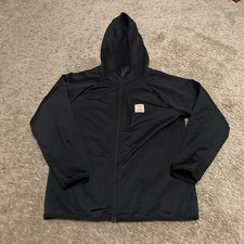 Carhartt Hoodie Women's XS Full Zip Performance Breathable Outdoor Hiking Black