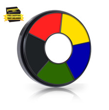 6 Colors Face Body Paint for Game Day 2026,White Black Red Yellow Green Royal