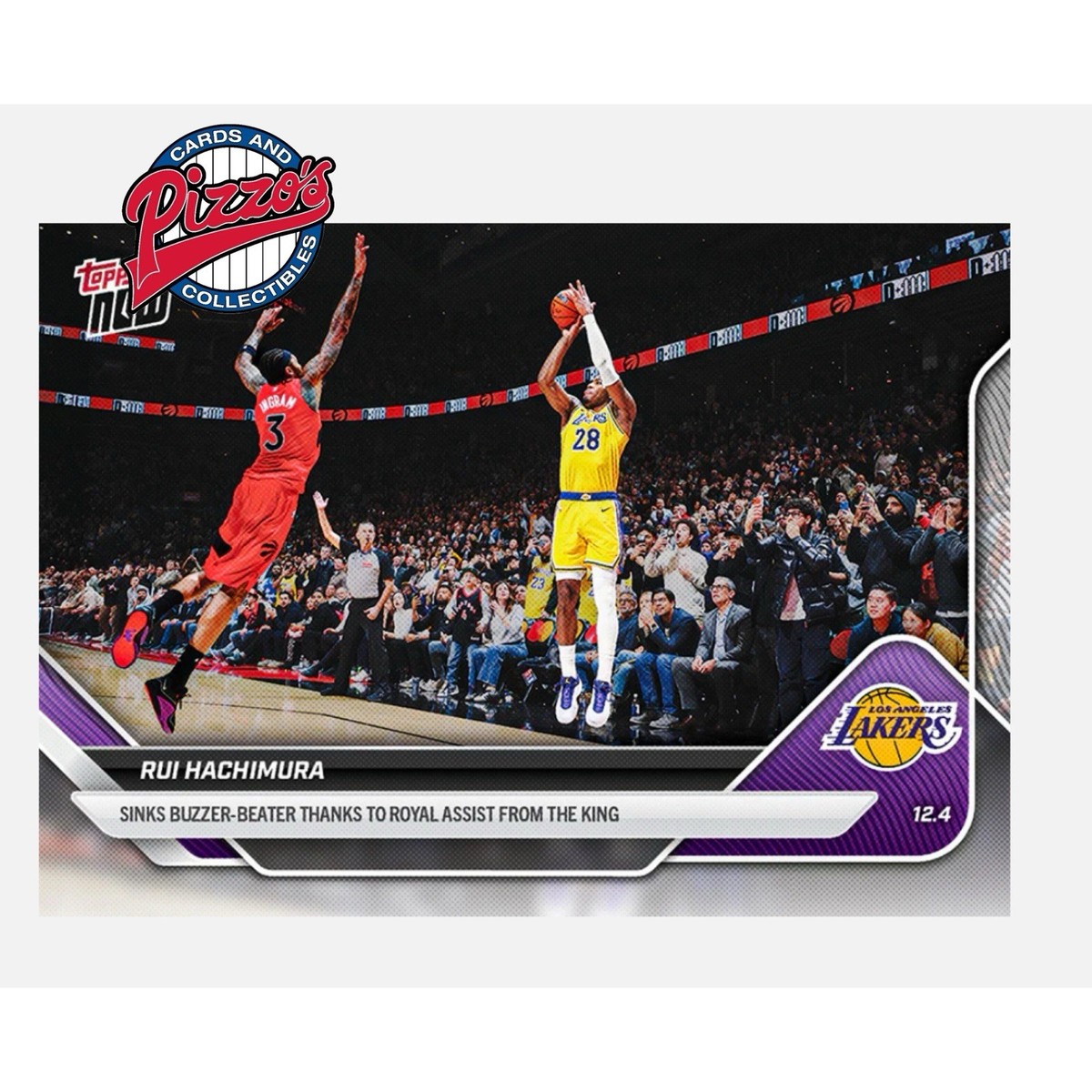 Rui Hachimura Lakers Buzzer Beater 2025-26 NBA Topps NOW Card 74