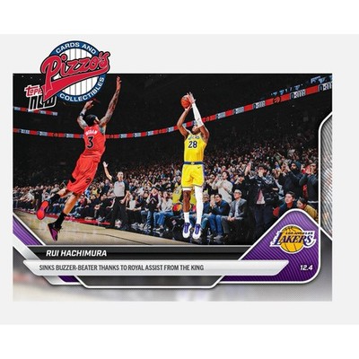 Rui Hachimura Lakers Buzzer Beater 2025-26 NBA Topps NOW Card 74