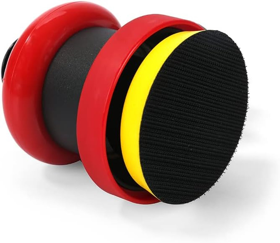 Commercial 3 Inch Finishing Palm Pneumatic Sander Tool,3", 3/32”Mini DA Air Sand