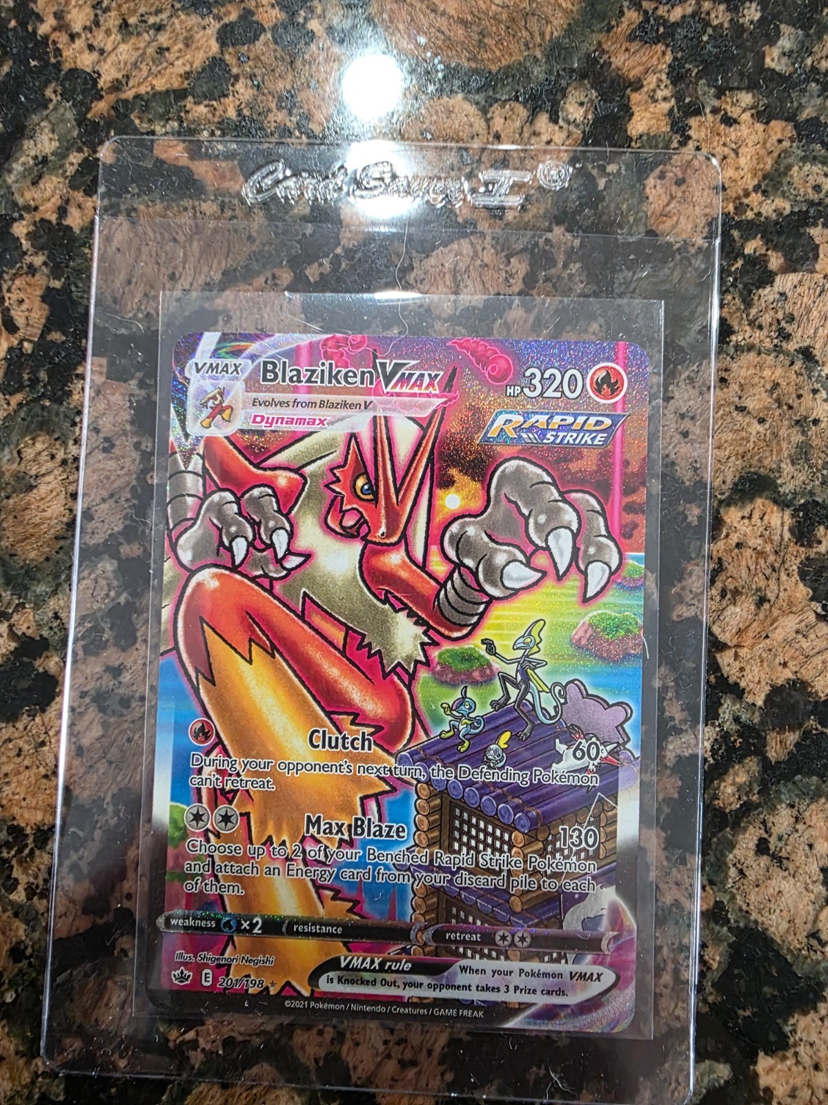 Blaziken VMax Chilling Reign 201/198 nm/m
