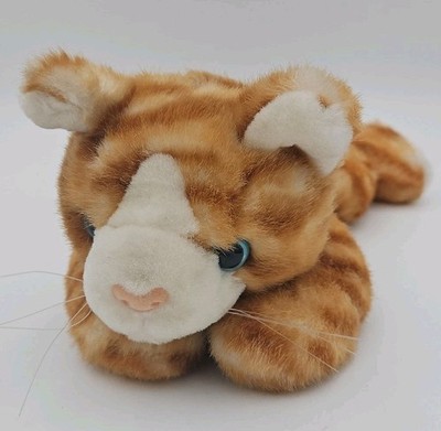 Vintage 1997 Wishpets 'MIMI' Tabby Cat Stuffed Animal Kitten Plush 12  Laying 