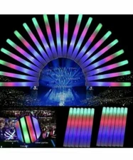 100-200pc Glow LED 16" Foam Flashing Light Stick-Party Concert Wedding - USA