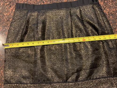 LOFT Falda Negra Dorada Transparente Metálica Para Mujer 12 Ocasiones Tweed - Imagen 8 de 10