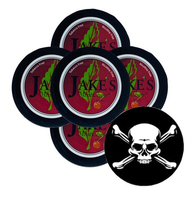 Jake's Mint Herbal Chew Cherry 5 Cans & DC Crafts Can Cover