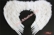 Goose Feather Angel Wings 31.5" x 25.5" Adult and Kids Halloween, Christmas