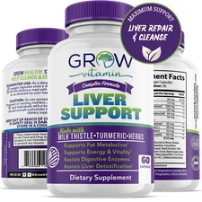 Grow Vitamin Ultra Liver Supplement for Liver Health and Gallbladder Support