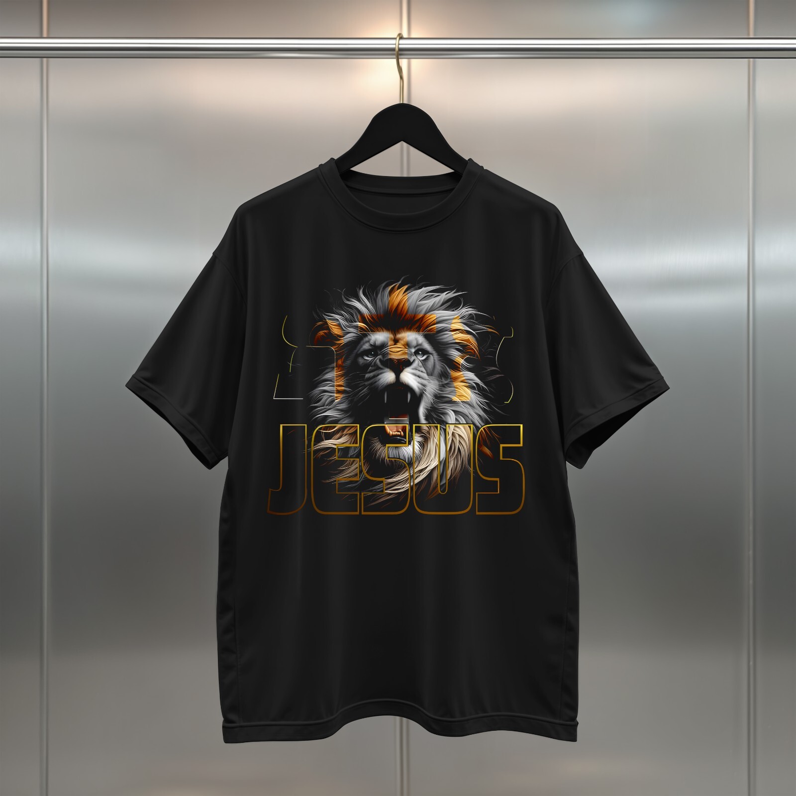 Lion of Judah Jesus Christian Tshirt for Spiritual Strength and Bold Faith