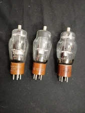 Lot Of 3 RCA-JAN-CRC 807 Vacuum Tube 1958 Meatball Logo NOT Tested/34b