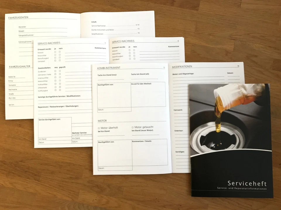 10x universal Serviceheft / Scheckheft ✓ für alle KFZ ✓ VORTEILSPACK - Bild 2 von 3