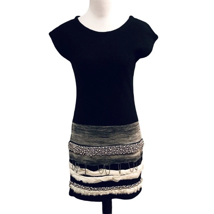 Diane Von Furstenberg Wool And Silk Runway Dress, Size P - Image 2 of 4
