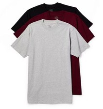 Stafford 3-Pack Men's 100 Cotton Heavy Weight Crew-Neck T-Shirt Assorted Colors