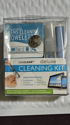 Calclear Deluxe Cleaning Kit Eye Glass Photo Lens  TV Eyewear Computer Tablet