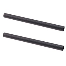 19mm Carbon Fiber Rod 6"/8"/10"/12"/16" for DSLR Rail Support System 2PC Black