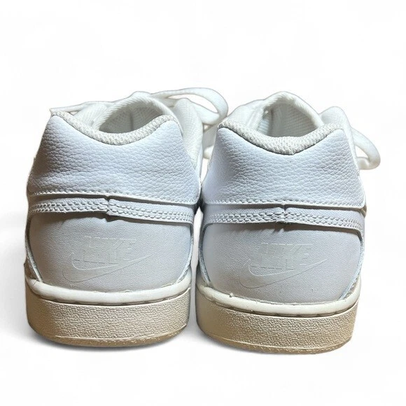 Nike Son of Force Hombres 10 Triple Blanco Parte Superior Baja Cuero Entrenadores Sin Caja Foto 4 de 4