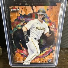 2024 Topps Finest-Henry Davis RC - Rare Orange /15