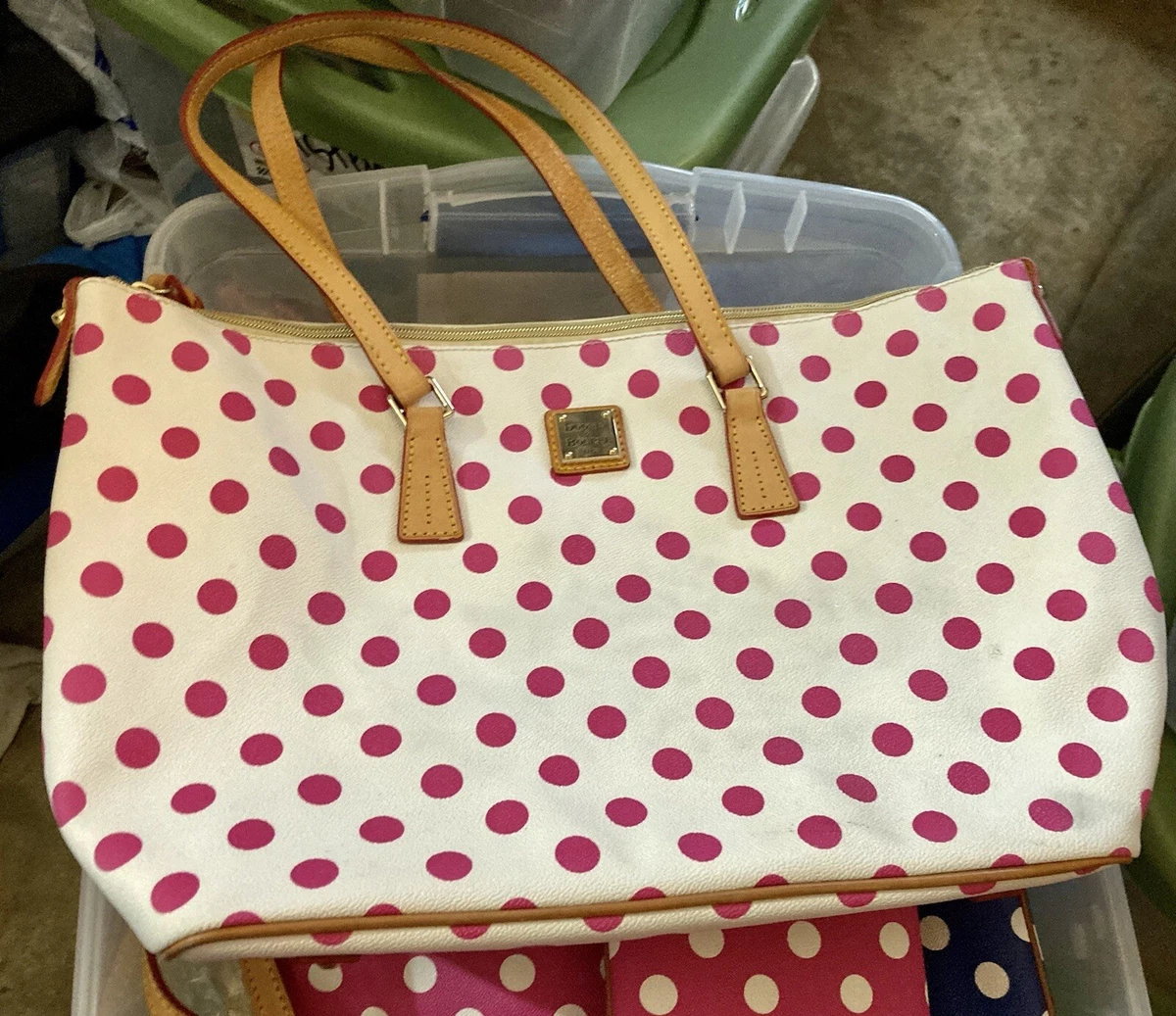 Dooney and bourke polka dot satchel sales