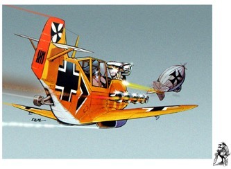 袋未開封　Revell MESSA-SCHNITZELメッサーシュニッツェル Deals Wheels Messa Schnitzel 109 Plane TSHIRT #4179 revell