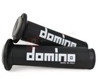 Domino Black and Grey A010 Motorcycle Grips with Grip Covers fits Kreidler Bikes