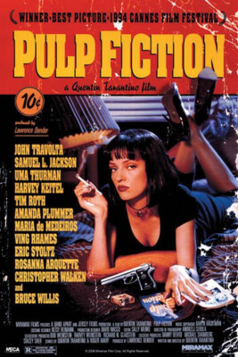 Poster PULP FICTION - Movie - Uma on Bed 61x91,5cm NEU 56144