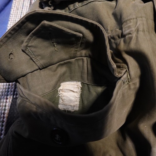 Vintage Original WWII M43 OG 107 Field Jacket Coat US Army w/ Hood Sz M/L - Picture 13 of 20