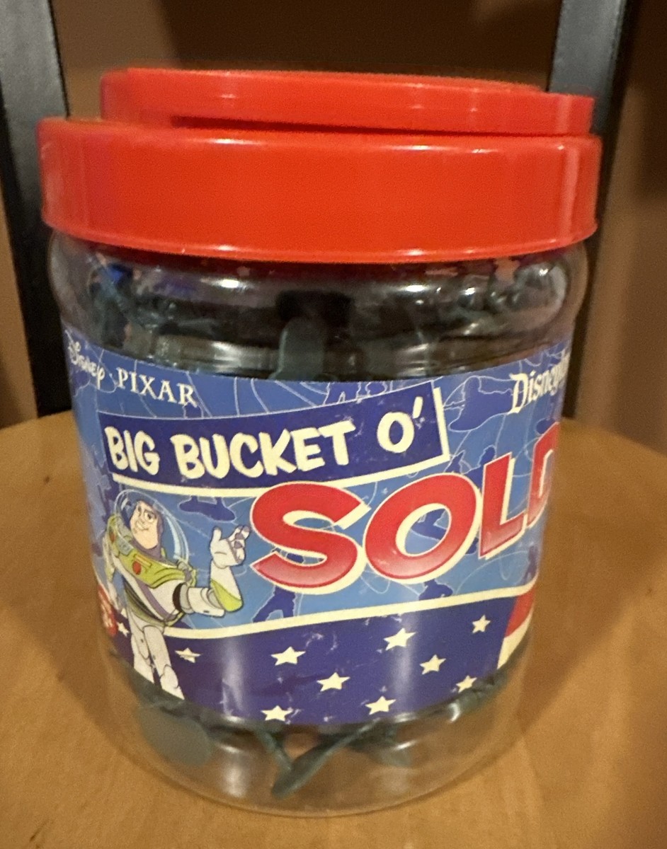 Disney Park Toy Story Big Bucket O Soldiers Green Army Men With 90