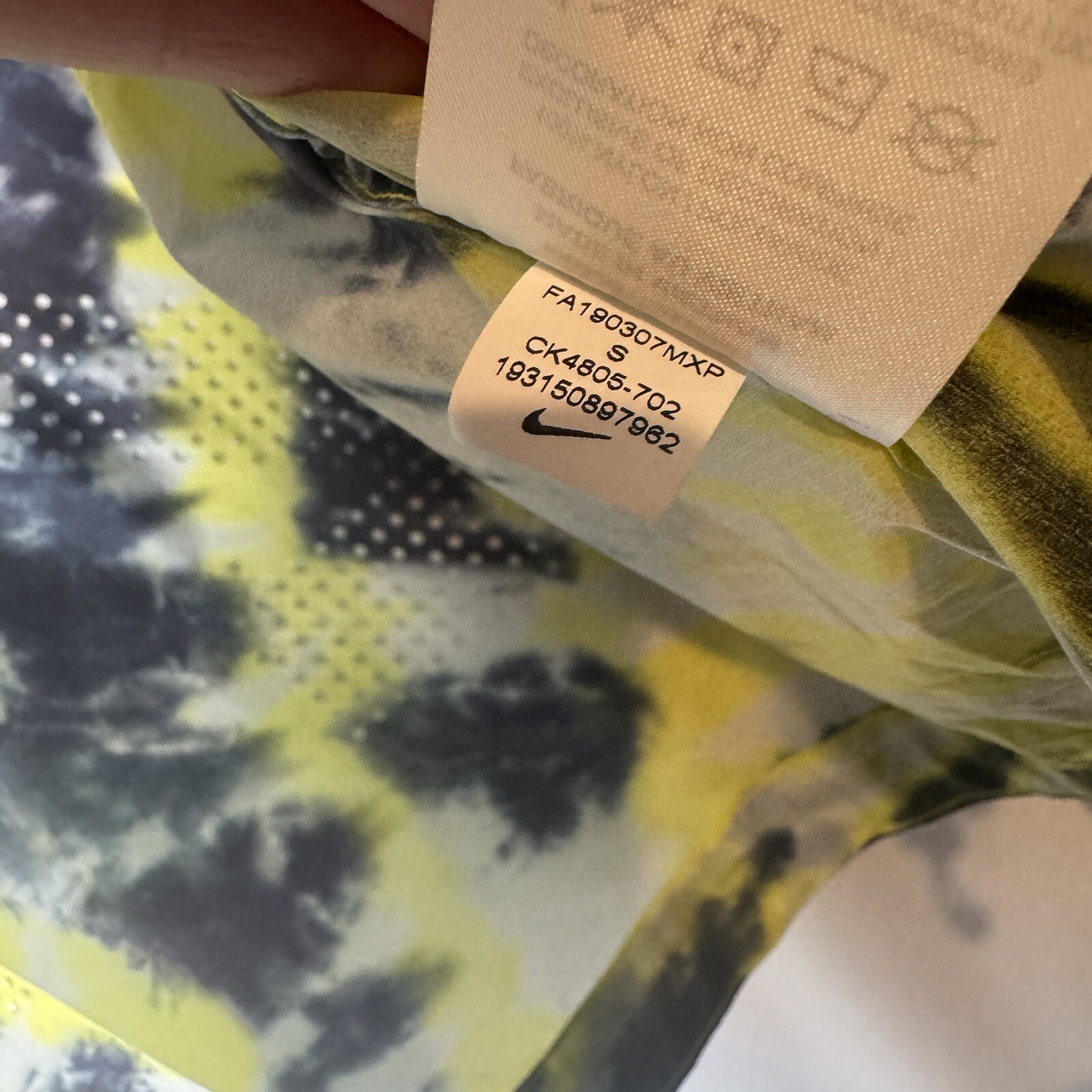 OFF WHITE X NIKE Nike Off White Giacca Donna Piccola Giacca a Vento Cropped Running Full Zip B149