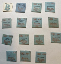 NOS Bulova 10BC Watch Parts Stem Mainspring Setting Lever Balance staff Yoke