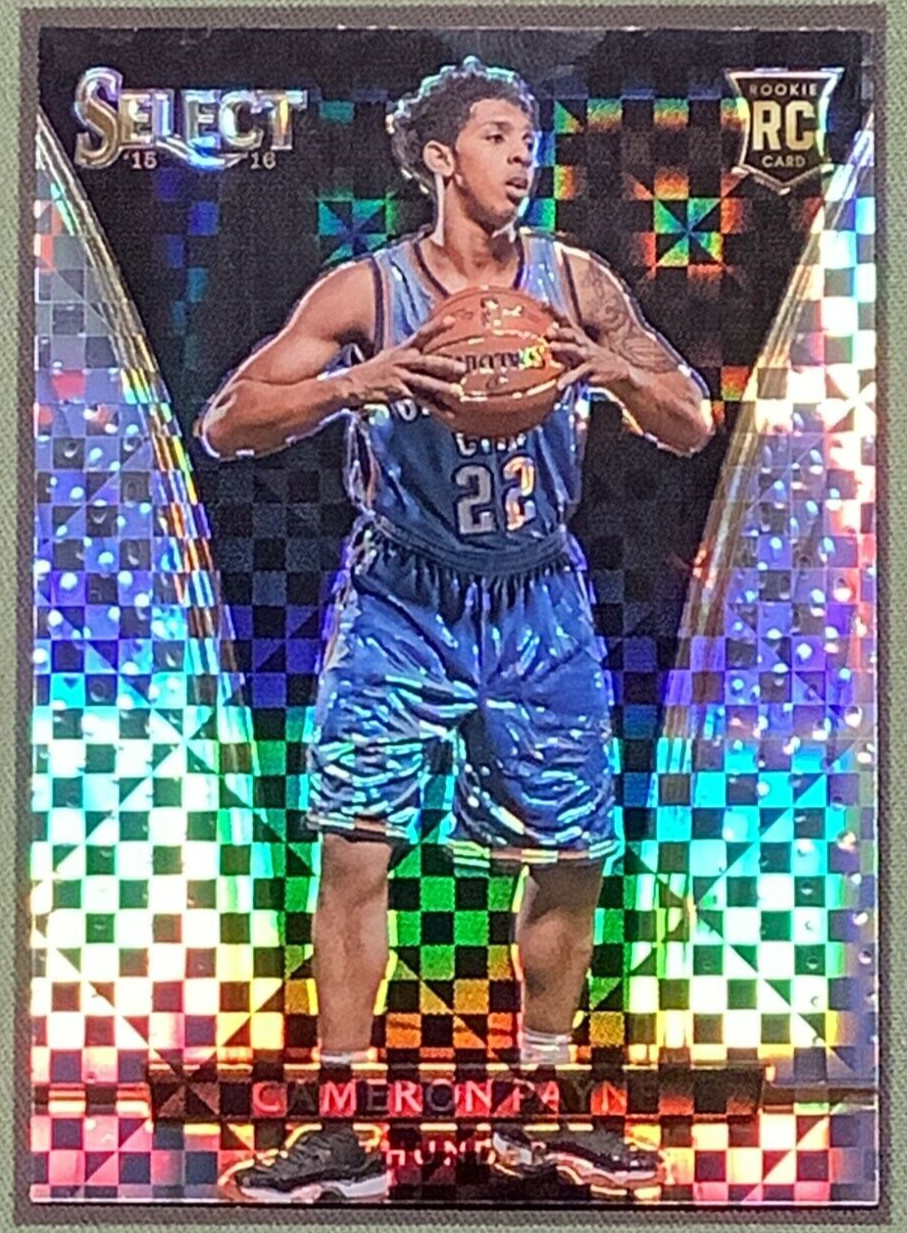 2015-16 Panini Select Courtside Silver Prizm Cameron Payne #202 Rookie RC