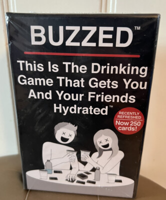 Buzzed Drinking Game Hydration Recently Refreshed Edition 250 Fun Adult Cards