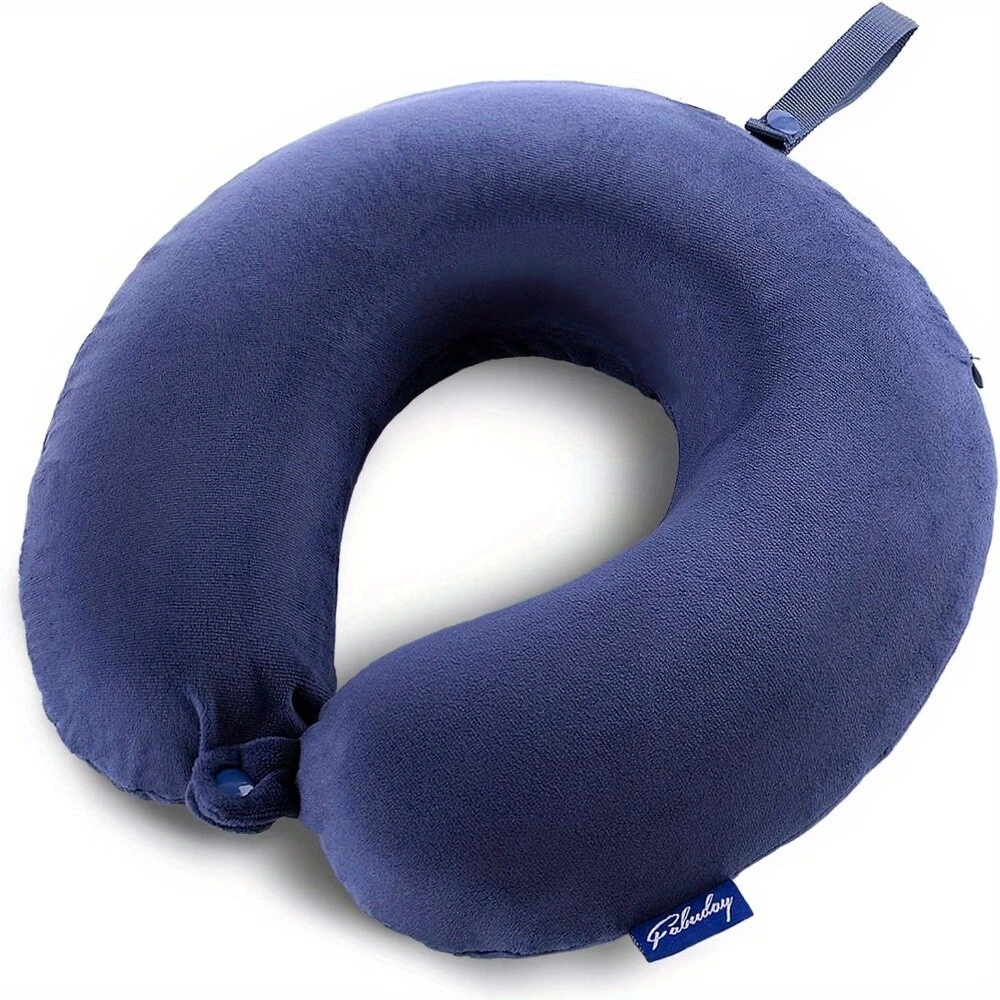 Travel Pillow Memory Foam - Head and Neck Support Airplane Pillow