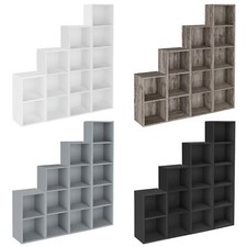 2 3 4 5 Tier Wooden Bookcase Cube Storage Unit Book Shelf Display Shelving Stand