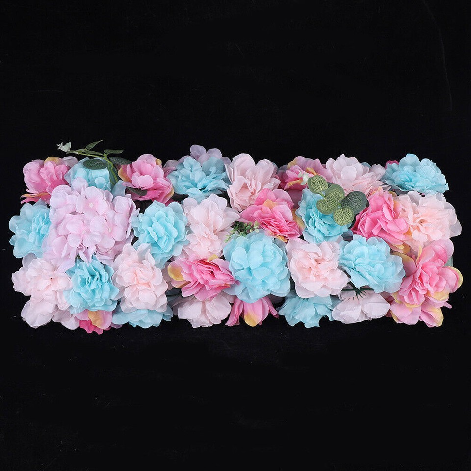 12Pcs Wedding Artificial Flower Wall Panel Hydrangea Rose Panel Party