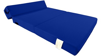 Queen Folding Foam Mattresses, Portable Chair Bed Lounger, 6 x60 x 80, Royal