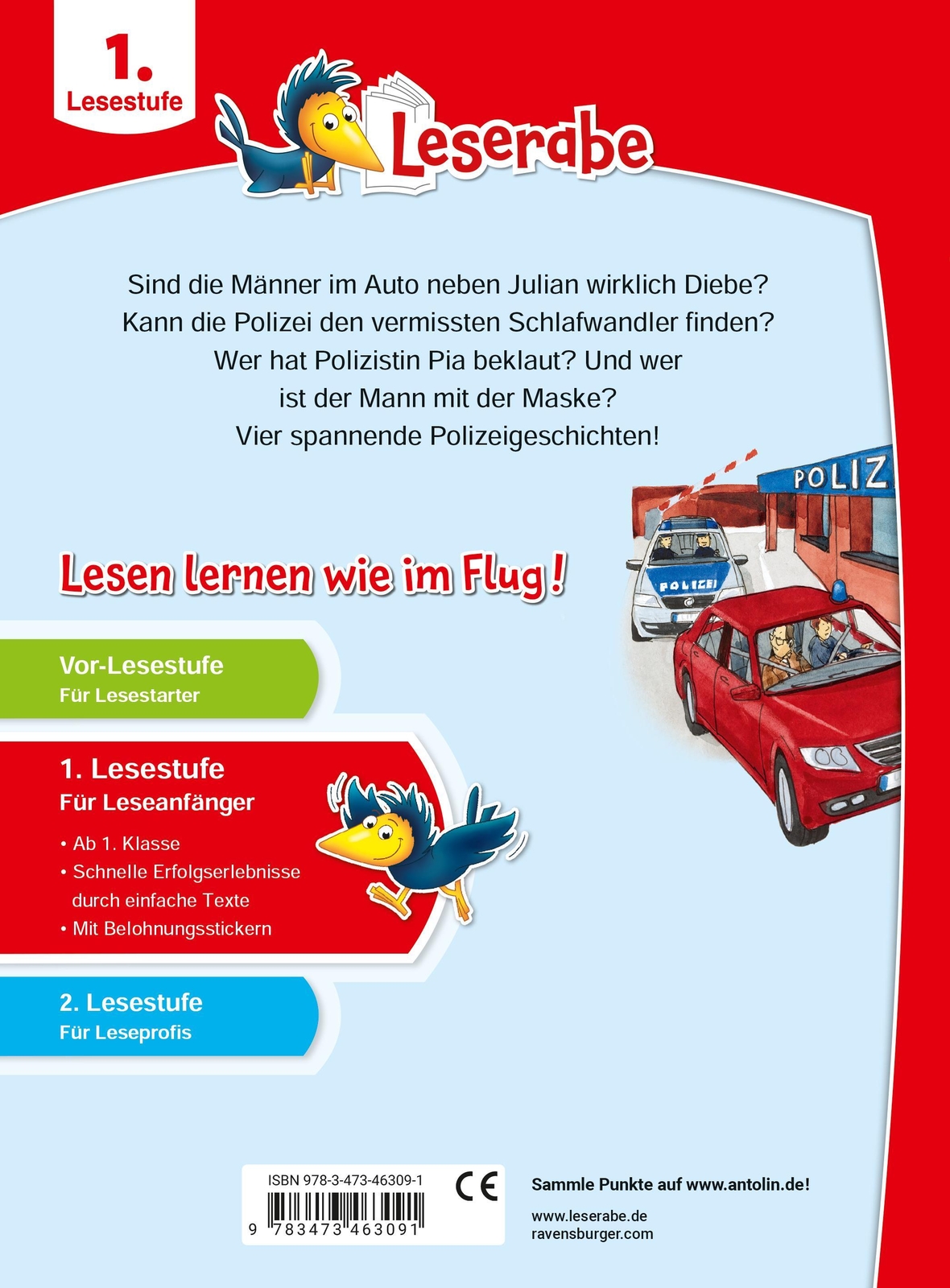 Thumbnail - Polizeigeschichten - Leserabe 1. Klasse - Erstlesebuch Für Kinder Ab 6