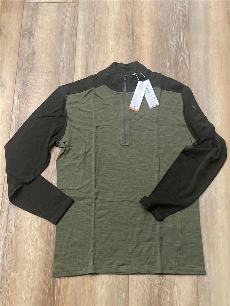 Smartwool 250 Zip Neck Merino Wool Base Layer Top North Woods Green M L XL XXL