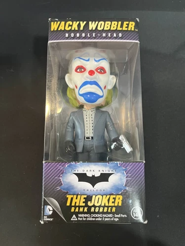 Funko - DC The Dark Knight THE JOKER BANK ROBBER Wacky Wobbler Bobble-Head