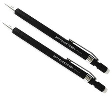 2x ołówki drukarskie 0,7mm z gumką 6 wkładek do ołówków zestaw ołówków długopisy